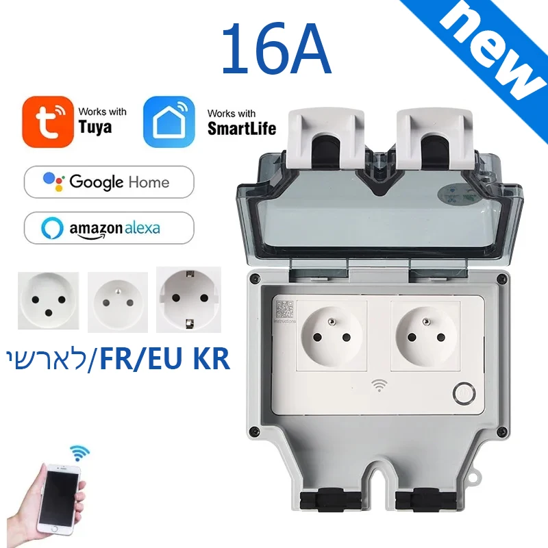 Outdoor Power Timer - Tuya soket daya IP66 luar ruangan