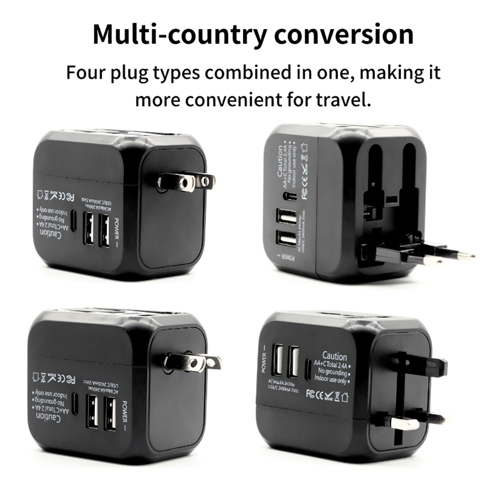 Outdoor Usb Power Adapter - Adaptor Daya Perjalanan Universal All-in-One Dengan