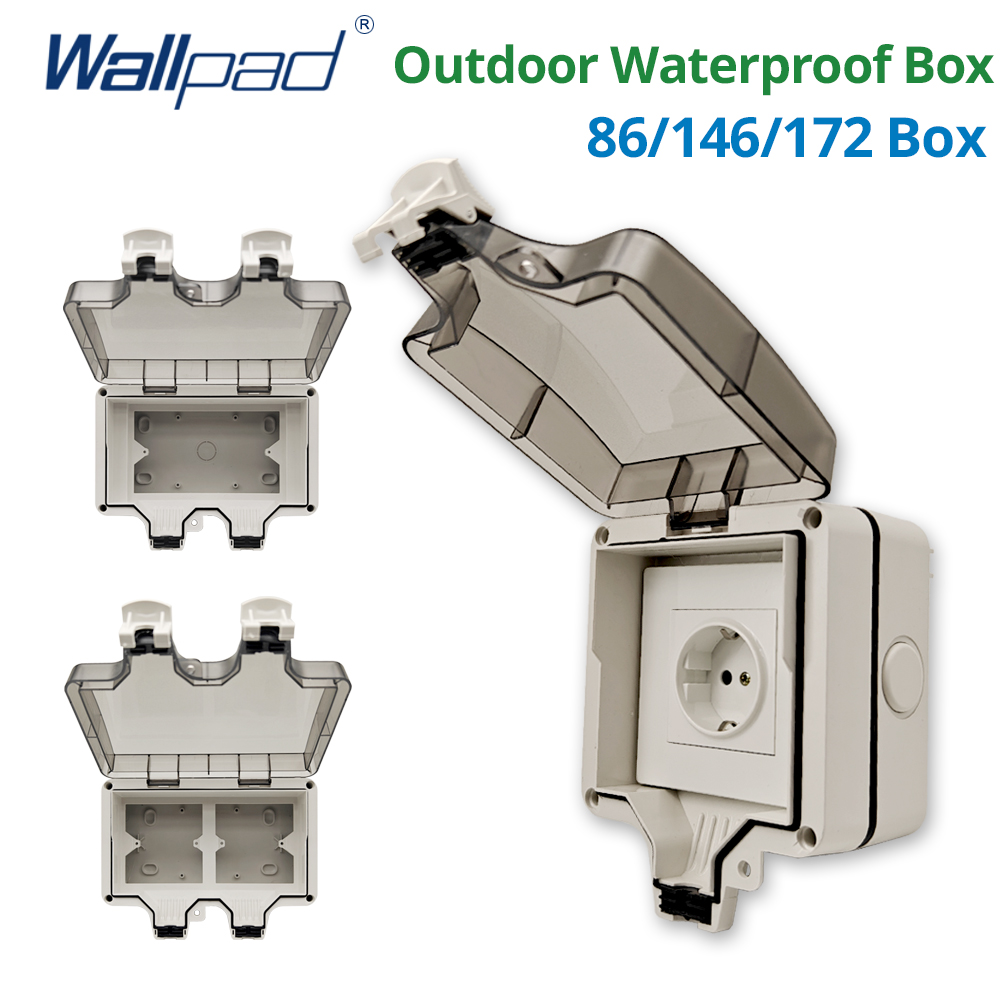 Outdoor Power Adapter - Wallpad IP66 Kotak Luar Ruangan Tahan