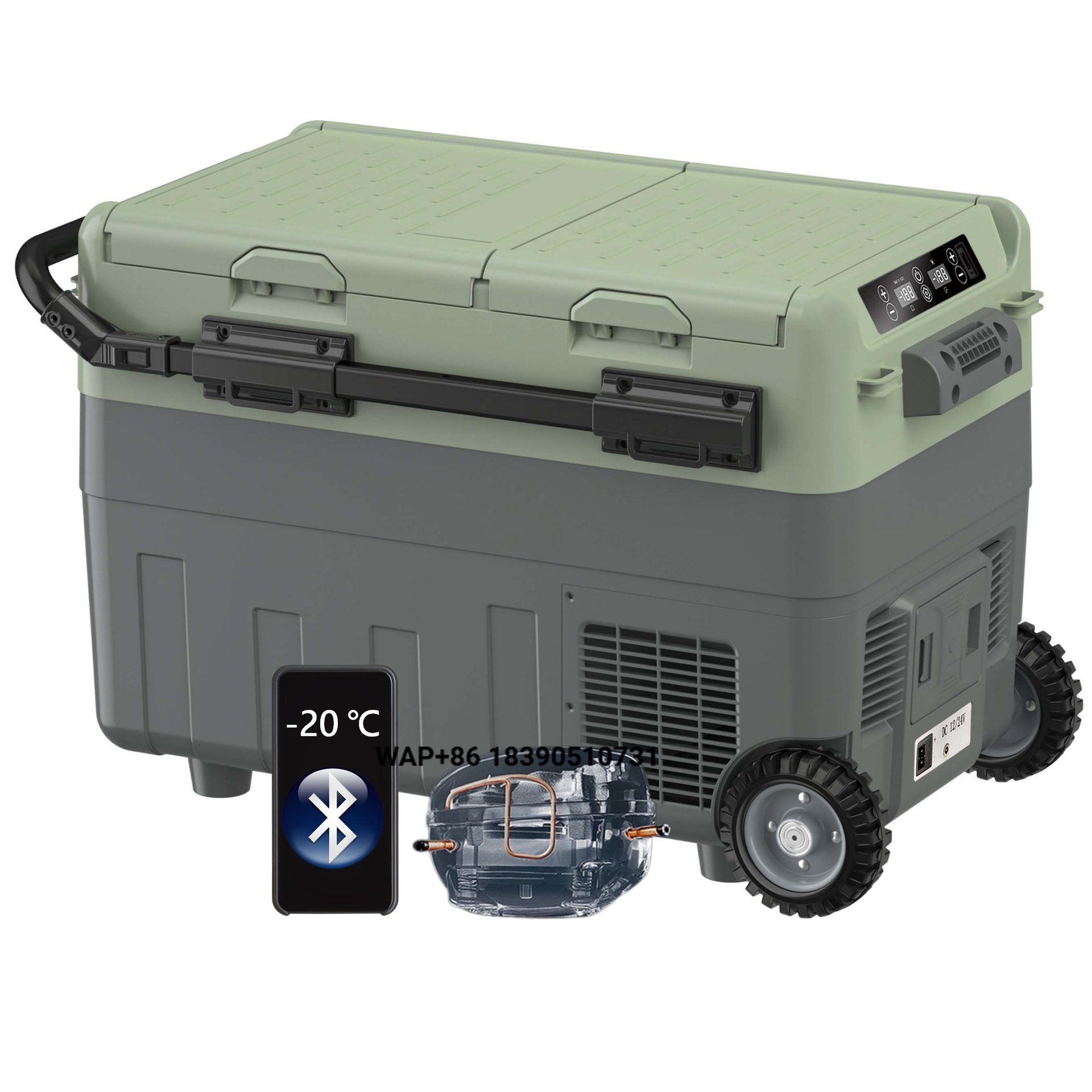 Outdoor Power Wheels - Kulkas Mobil Portabel 40L Dua Kompartemen