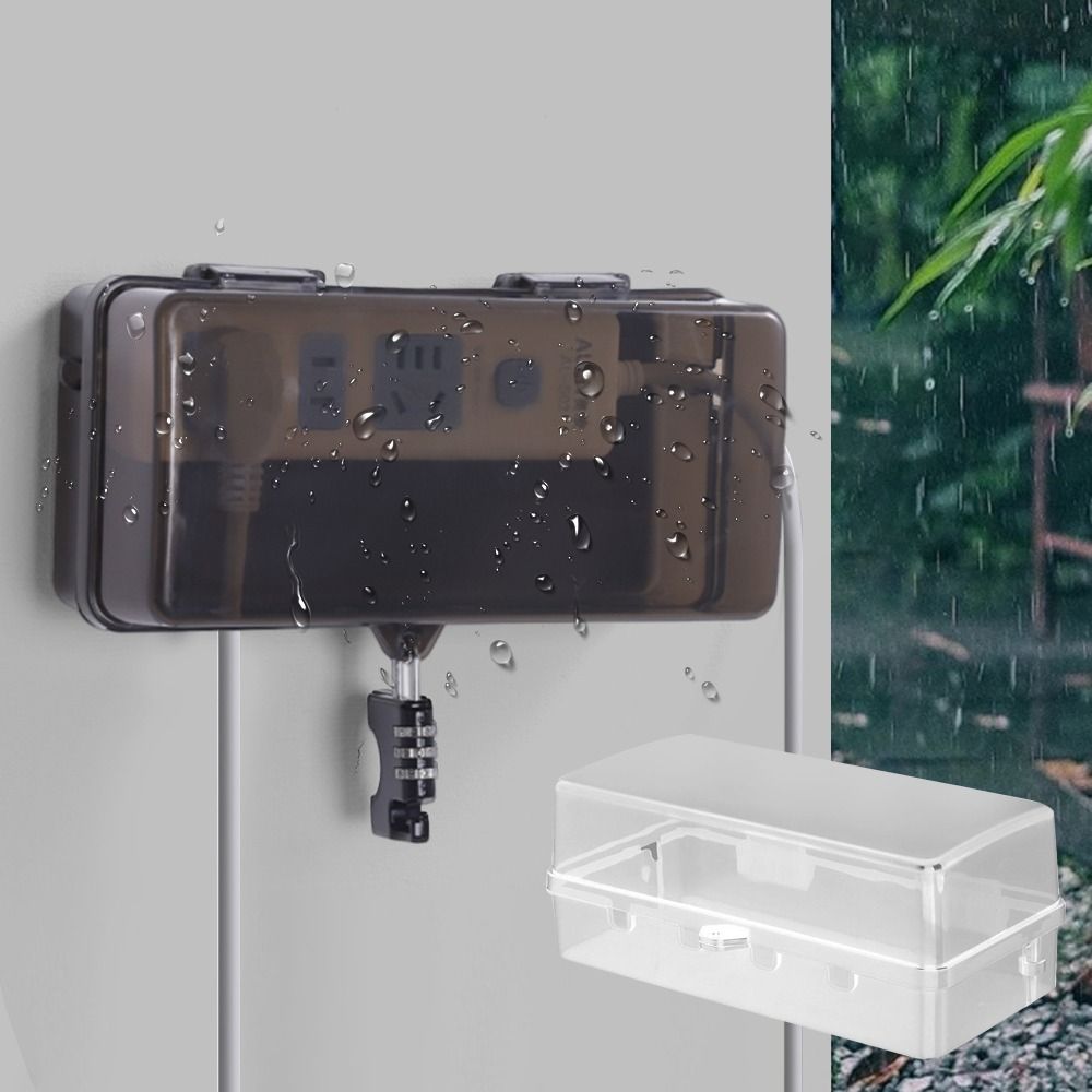 Outdoor Power Strip - Kotak Steker Plastik Tahan Lama Anti