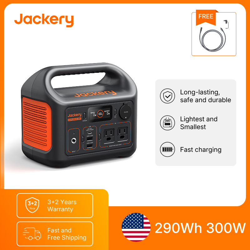 Outdoor Power Adapter - Jackery Portable Power Station Explorer 300New