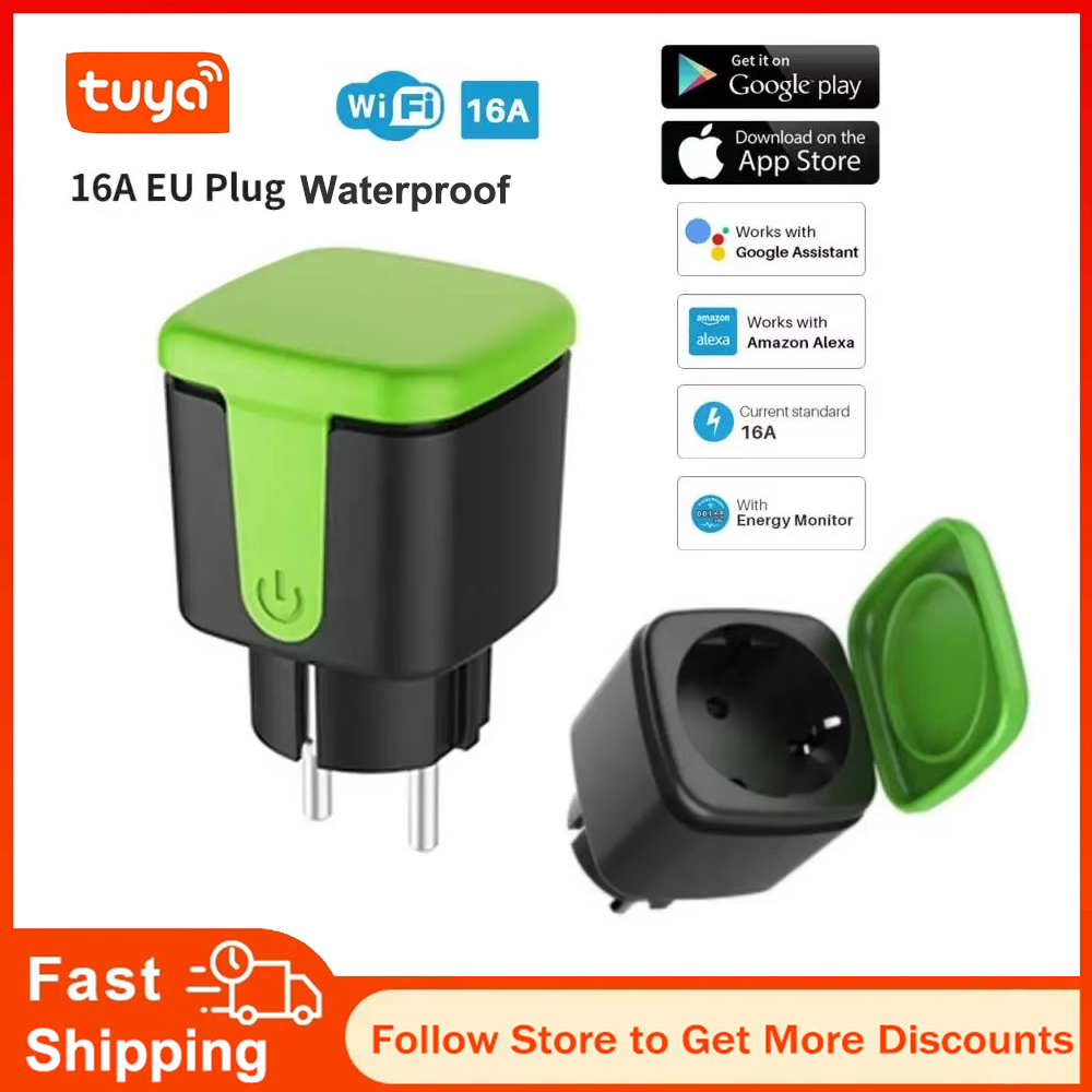 Outdoor Power Adapter - Tuya EU 16A WiFi Smart Waterproof