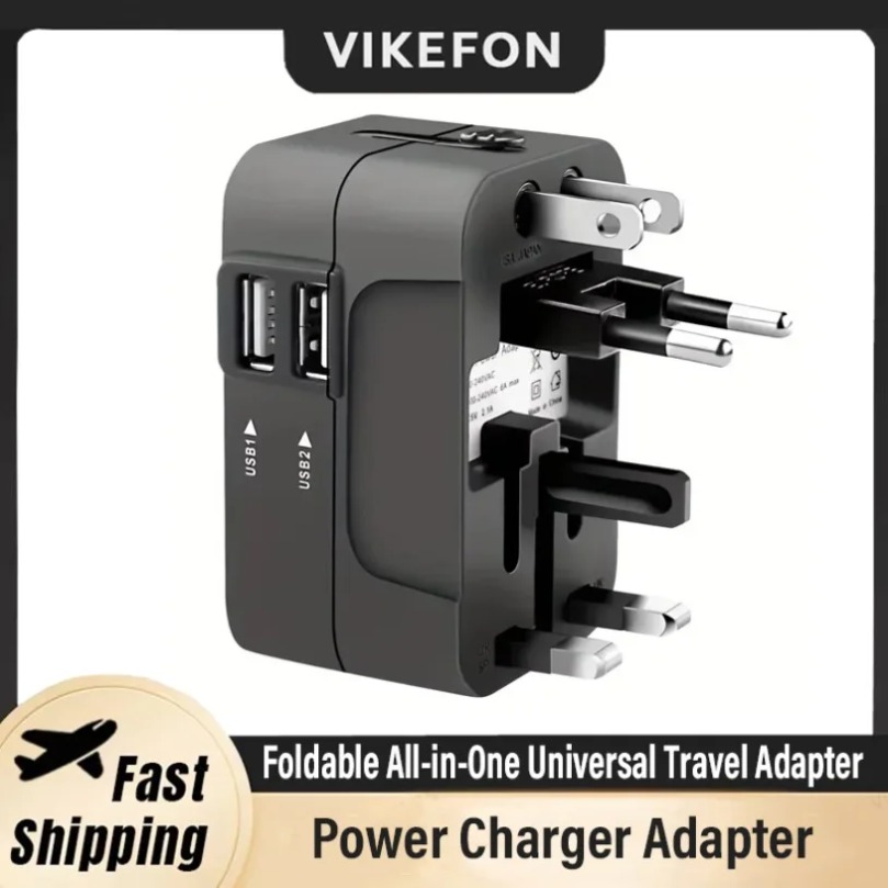Outdoor Usb Power Adapter - Adaptor Daya Perjalanan Universal Dapat Dilipat