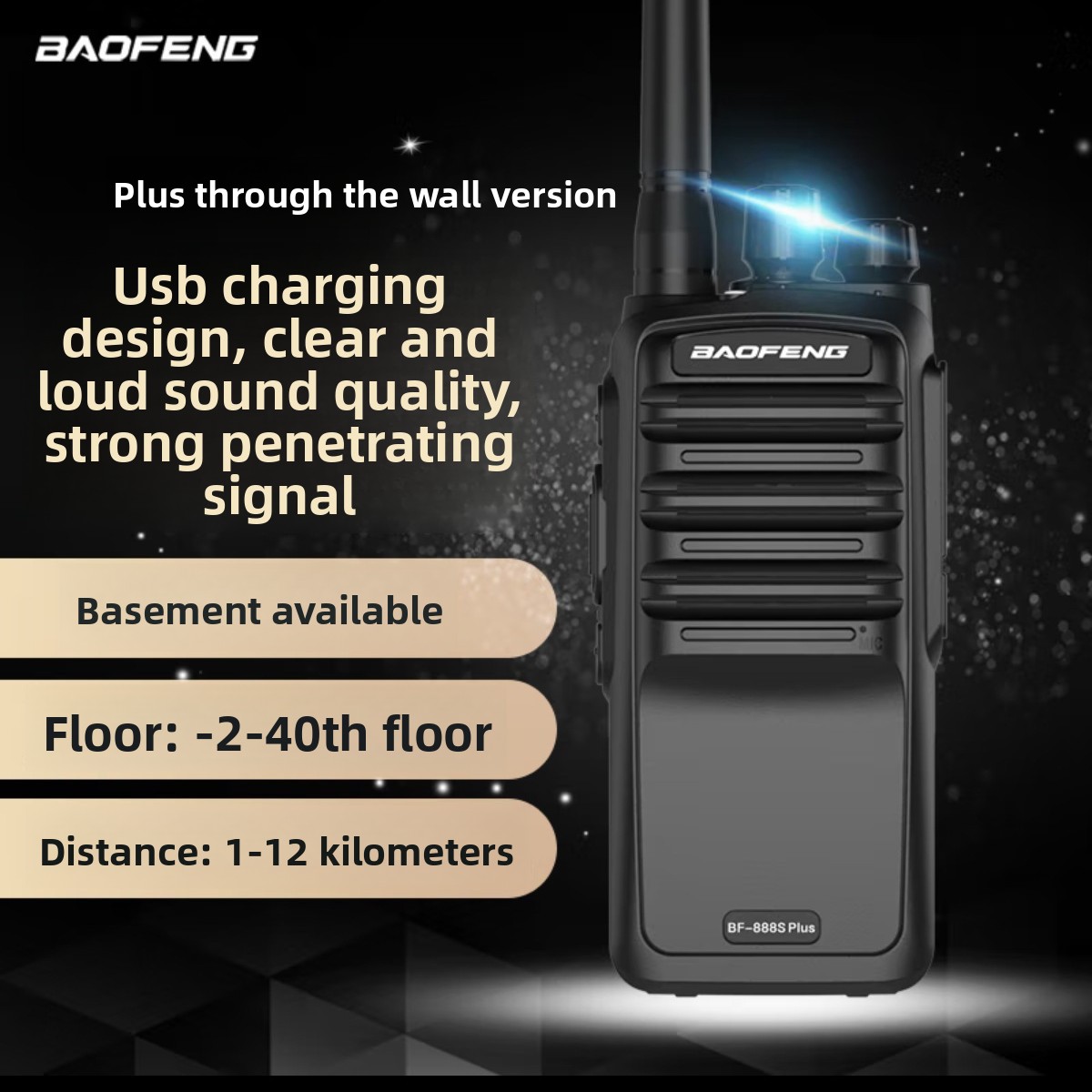 Outdoor Power Plus - Baofeng BF-888S Plus Walkie Talkie Penembus