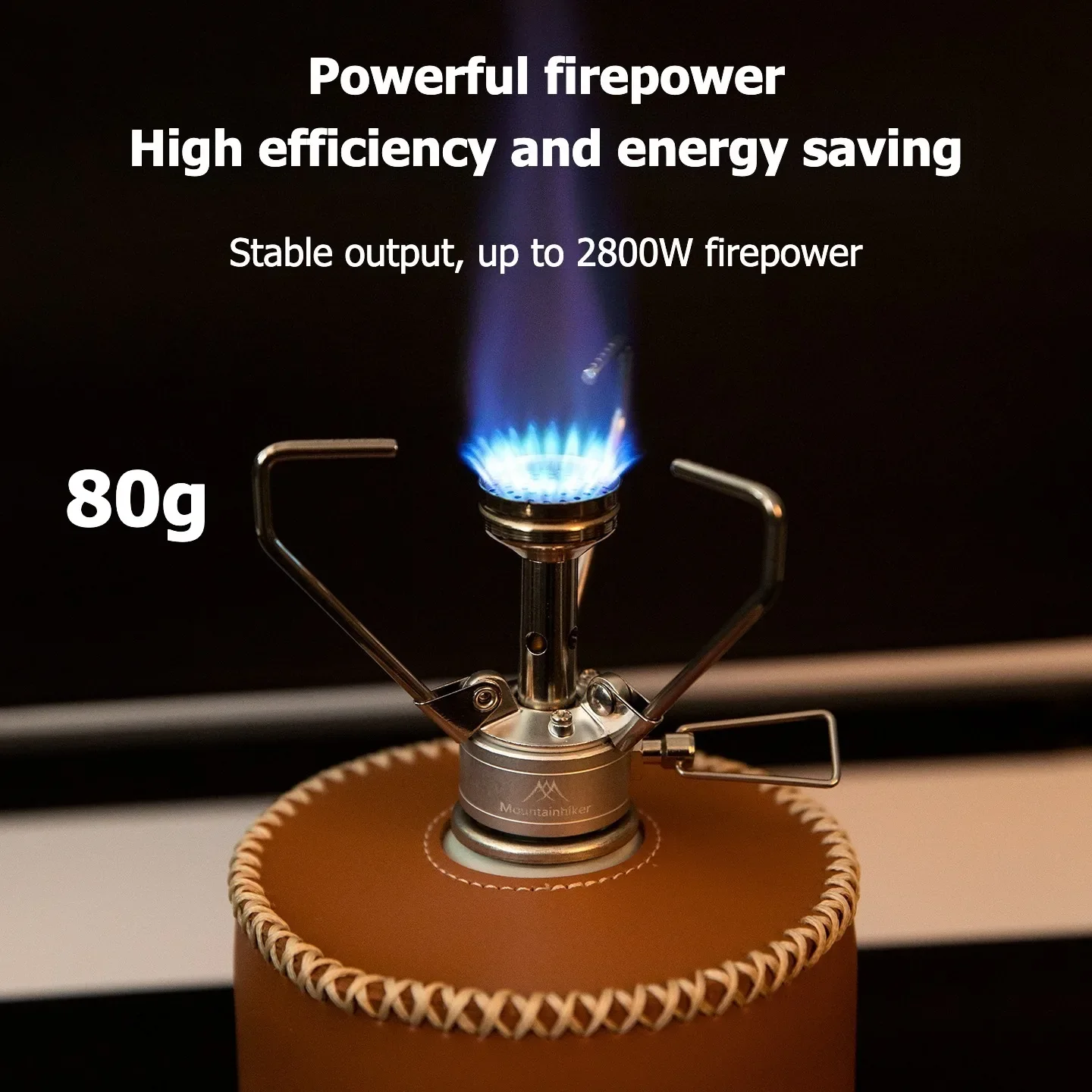Outdoor Kitchen Power Burner - Mountainhiker Ultralight 304 Stainless Steel Integrated