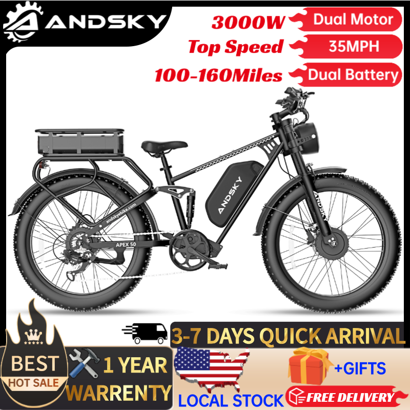 Outdoor Power Wheels - ANDSKY Apex50 AWD Sepeda Listrik 3000W