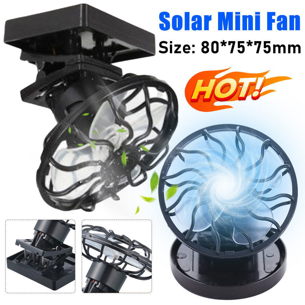 Outdoor Power Timer - Kipas Klip Mini Tenaga Surya Kipas