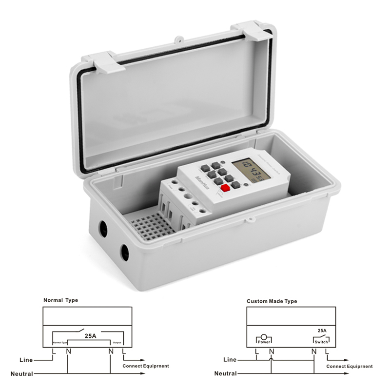 ManHua 220VAC 30A MT316SE-B Ti - Outdoor Power Timer ulasan dan harga