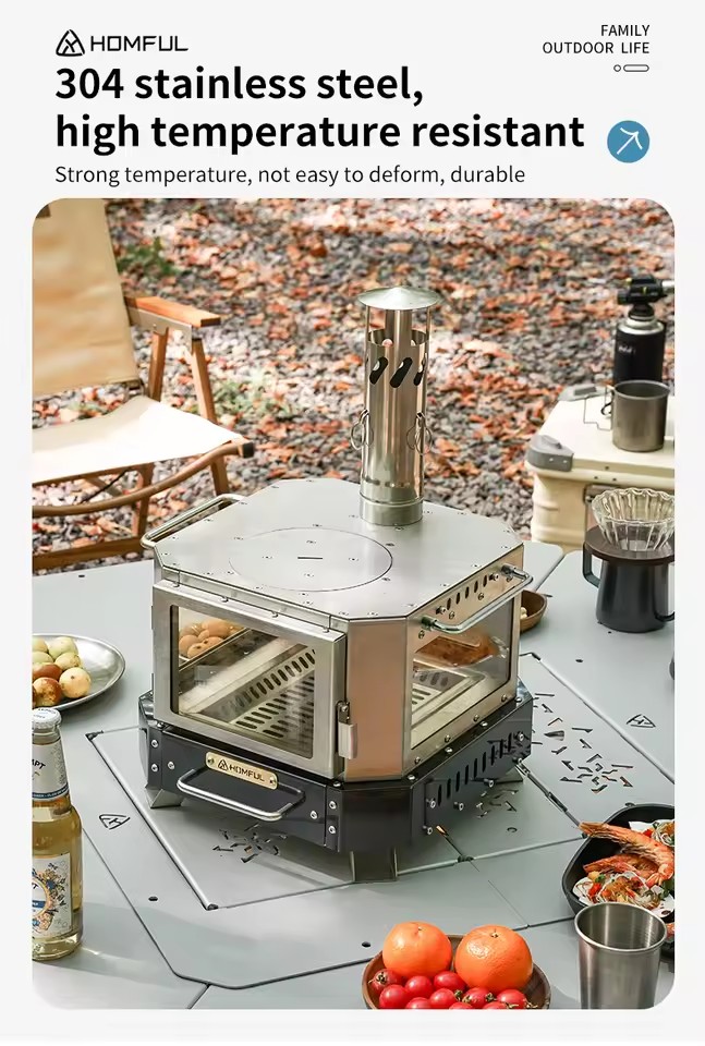 Kompor Kayu Bakar Portabel HOM - Outdoor Kitchen Power Burner ulasan dan harga