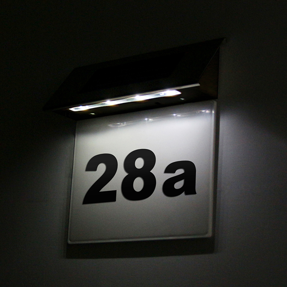 Lampu Dinding tenaga surya LED - Outdoor Power Number ulasan dan harga