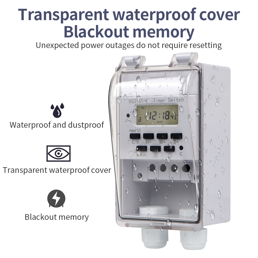 Sakelar Timer Digital 220V 30A - Outdoor Power Timer ulasan dan harga