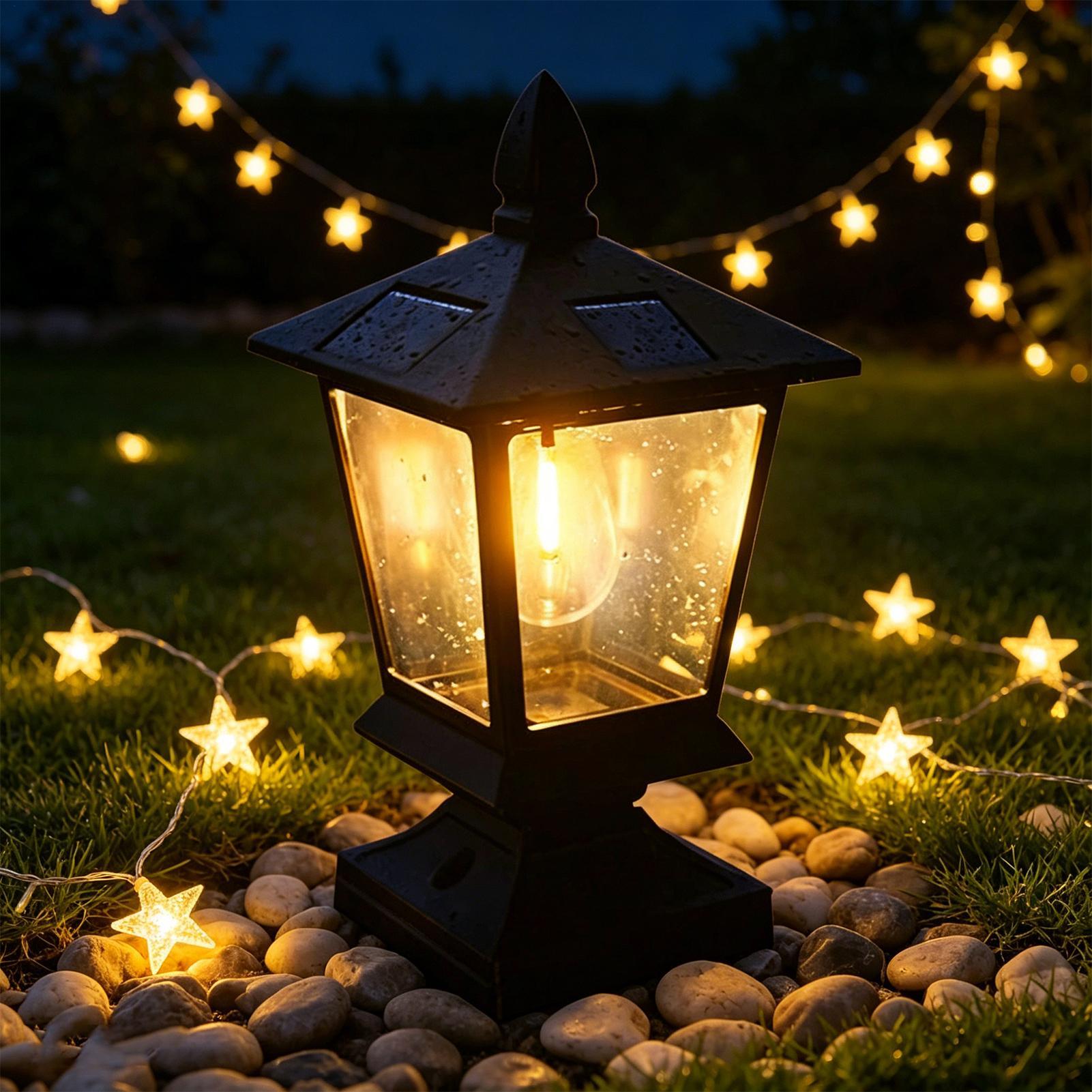 Lampu Taman Tenaga Surya Tahan - Outdoor Power Post ulasan dan harga