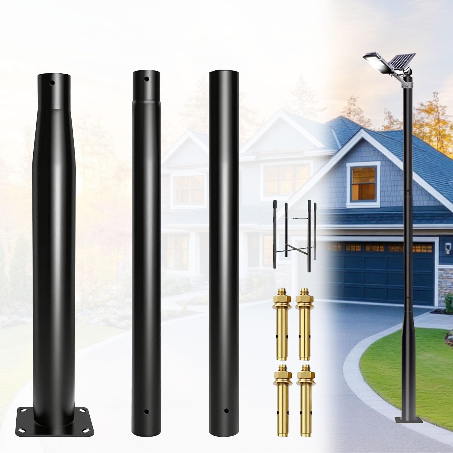   Set Tiang Lampu Universal un - Outdoor Power Post ulasan dan harga