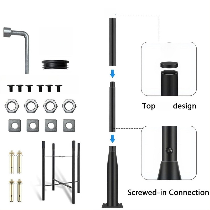  Set Tiang Lampu Universal un - Outdoor Power Post ulasan dan harga