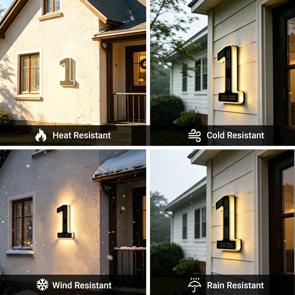 Lampu Nomor Rumah Tenaga Surya - Outdoor Power Number ulasan dan harga