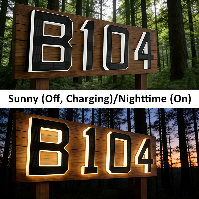 Papan Nomor Rumah Tenaga Surya - Outdoor Power Number ulasan dan harga