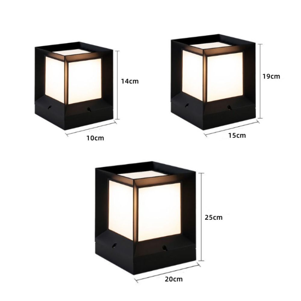 Lampu Tiang LED E27 Modern unt - Outdoor Power Post ulasan dan harga