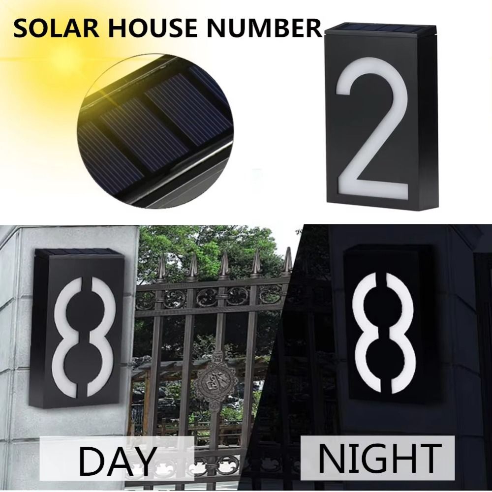 Lampu Nomor Rumah LED Tenaga S - Outdoor Power Number ulasan dan harga