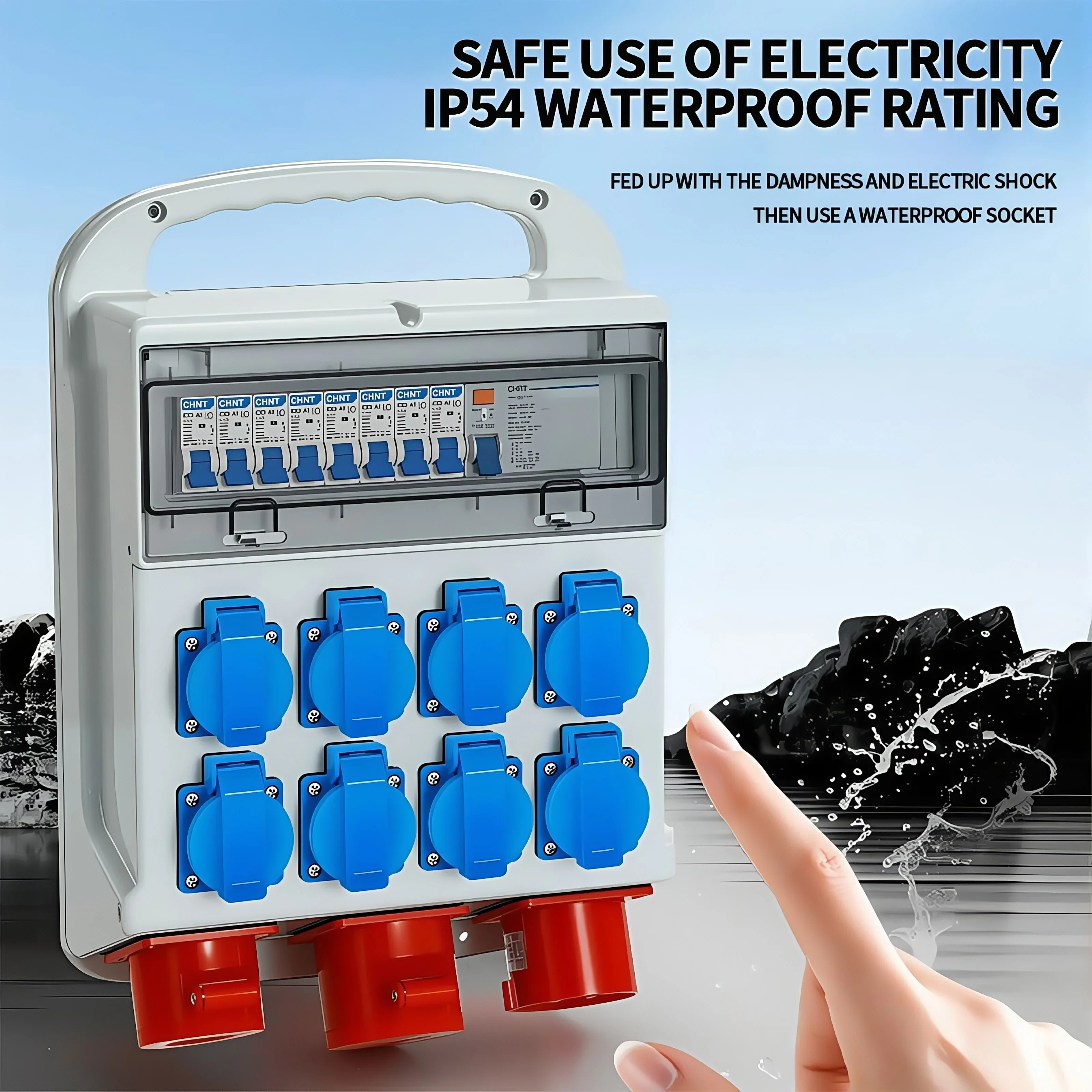 Stopkontak Panel Industri Taha - Outdoor Power Plus ulasan dan harga