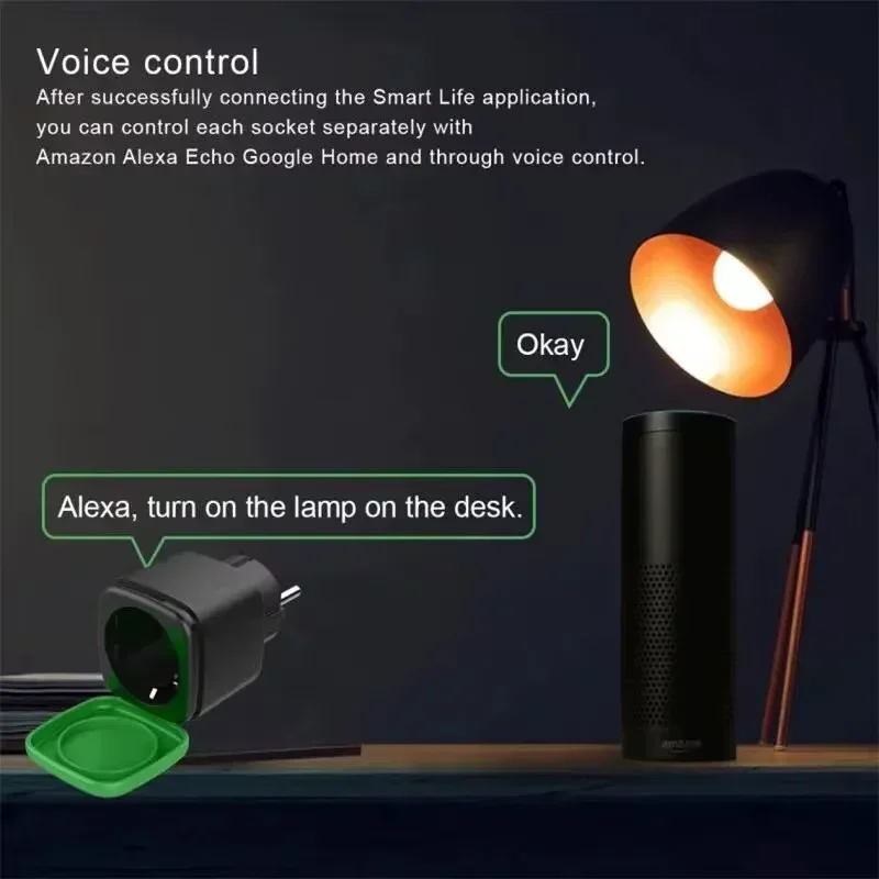 Tuya EU 16A WiFi Smart Waterpr - Outdoor Power Adapter ulasan dan harga