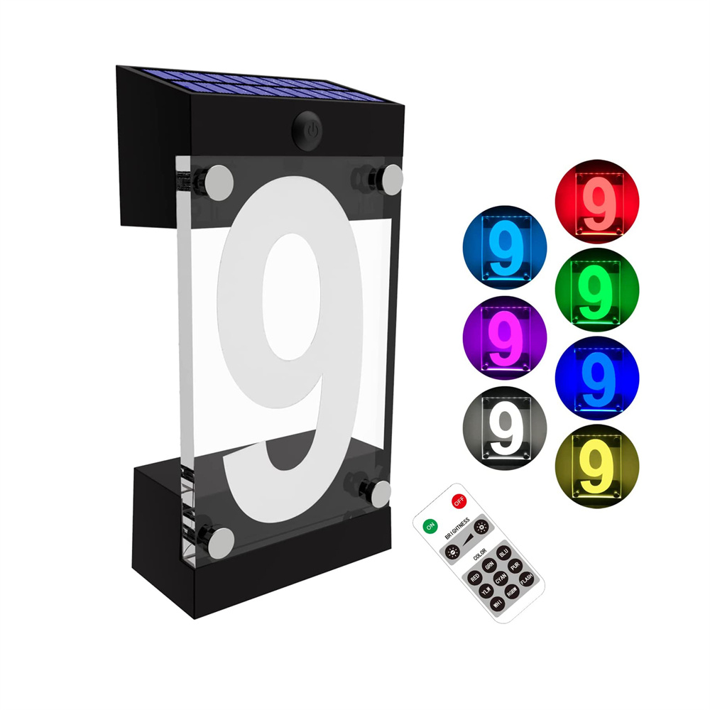 Lampu Tanda Nomor Rumah Warna  - Outdoor Power Number ulasan dan harga