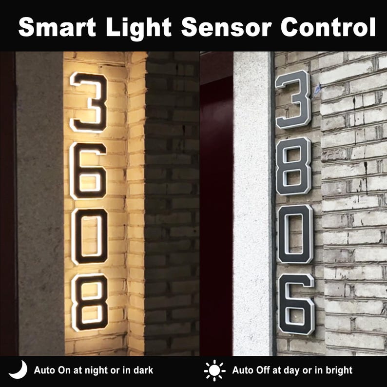 Tanda Nomor Rumah LED Tenaga S - Outdoor Power Number ulasan dan harga