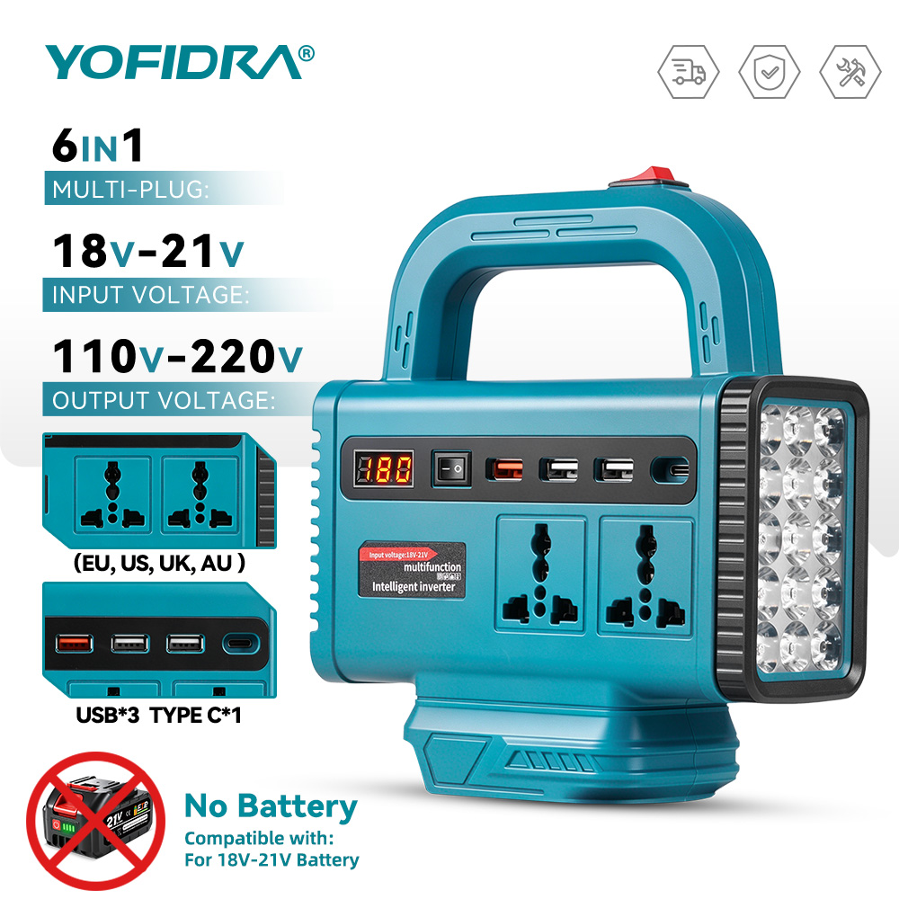 YOFIDRA 220V Inverter Daya Por - Outdoor Usb Power Adapter ulasan dan harga