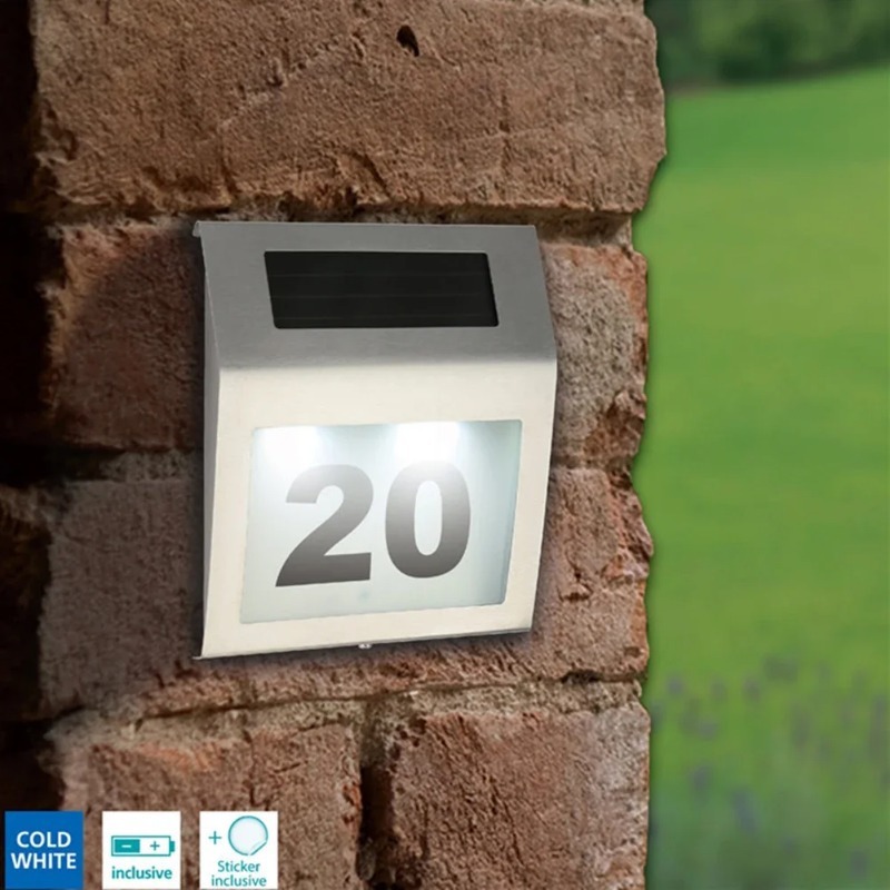 Papan Nomor Rumah Tenaga Surya - Outdoor Power Number ulasan dan harga