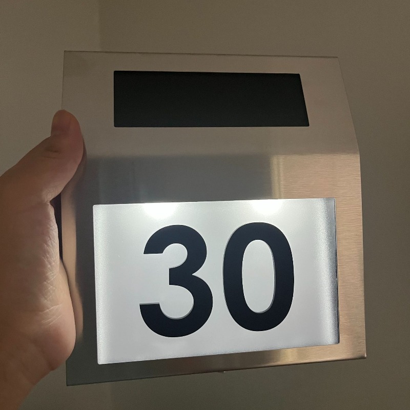 Papan Nomor Rumah Tenaga Surya - Outdoor Power Number ulasan dan harga