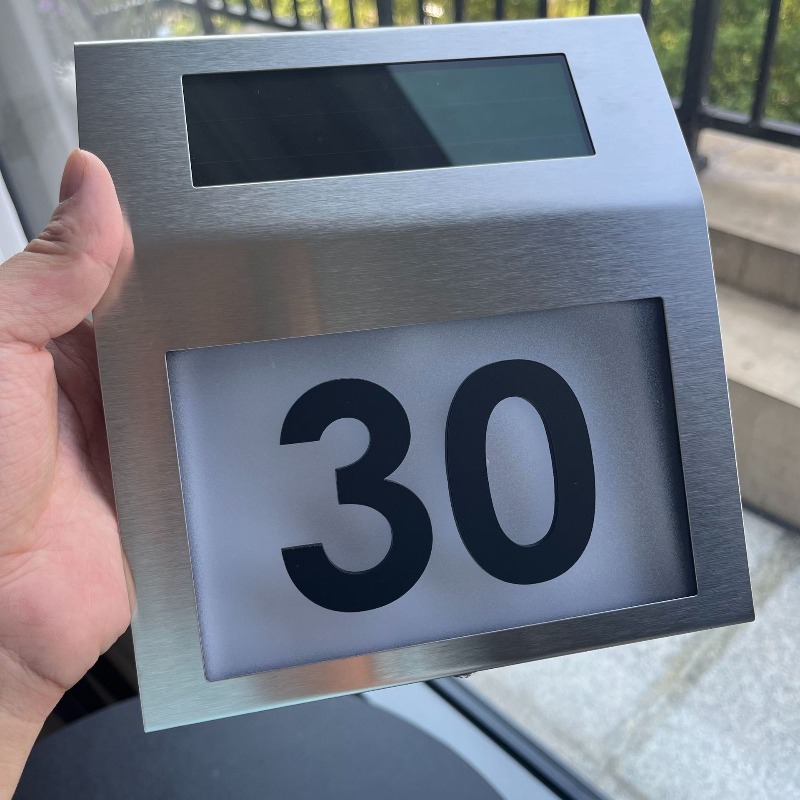Papan Nomor Rumah Tenaga Surya - Outdoor Power Number ulasan dan harga