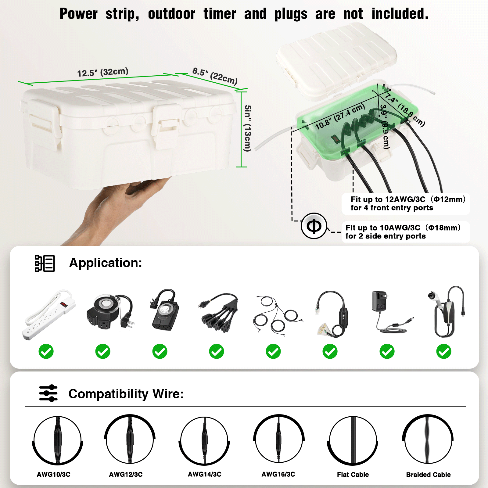 Kotak Listrik Tahan Air Luar R - Outdoor Power Timer ulasan dan harga