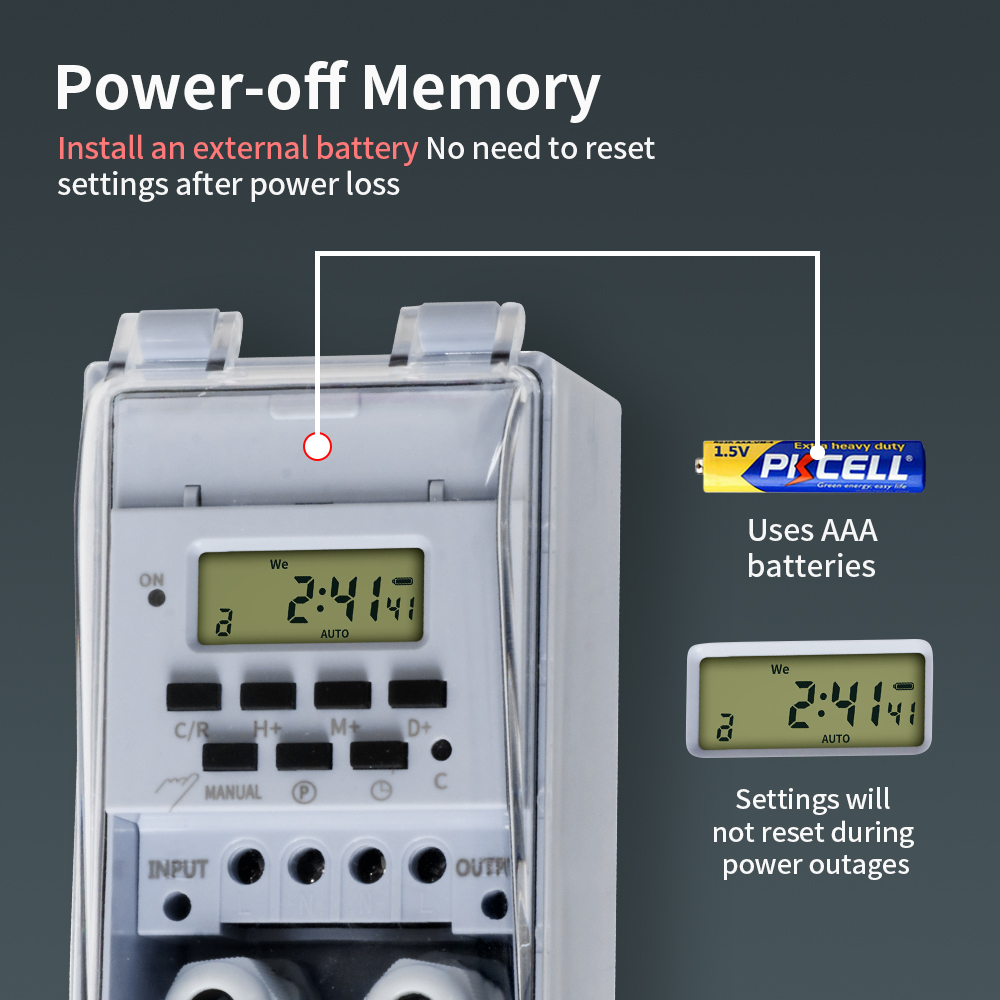 Saklar Timer TNCE 30A, Pengont - Outdoor Power Timer ulasan dan harga